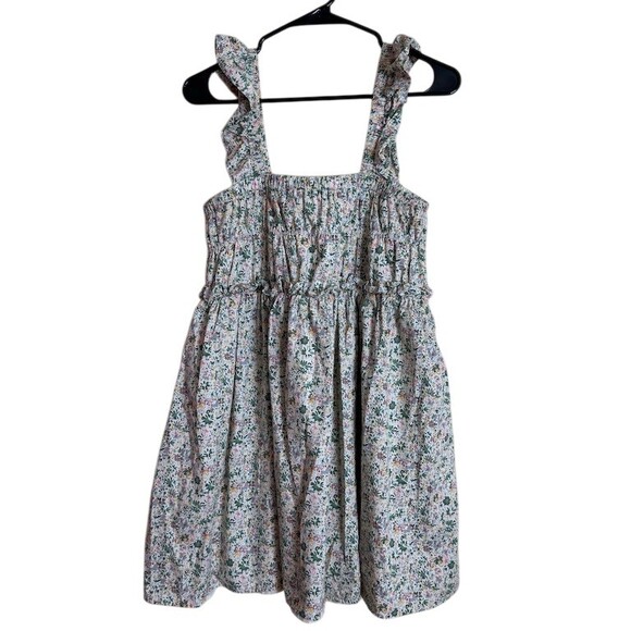 Moodie Sundress Womens XS Multicolor Floral Fit & Flare Ruffle Straps cottage - Picture 2 of 6